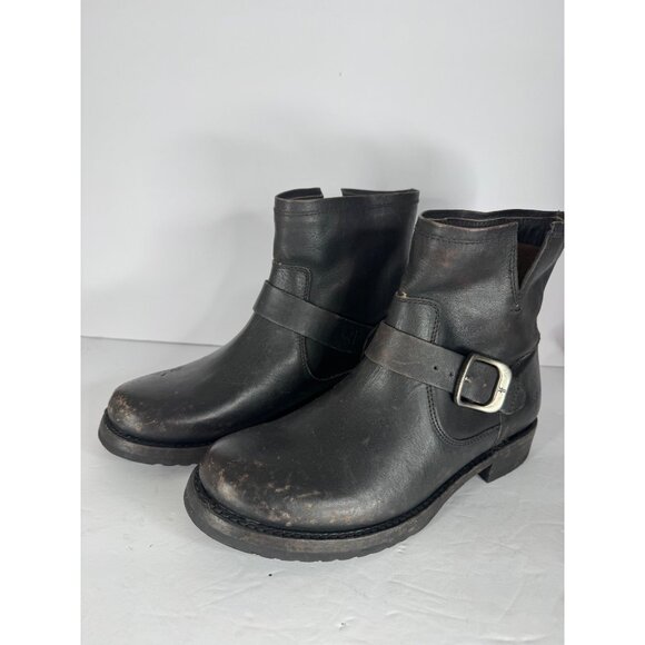 Frye Veronica Leather Bootie Women's Size 7 Antiqued Black Distressed  NIB - Picture 5 of 9